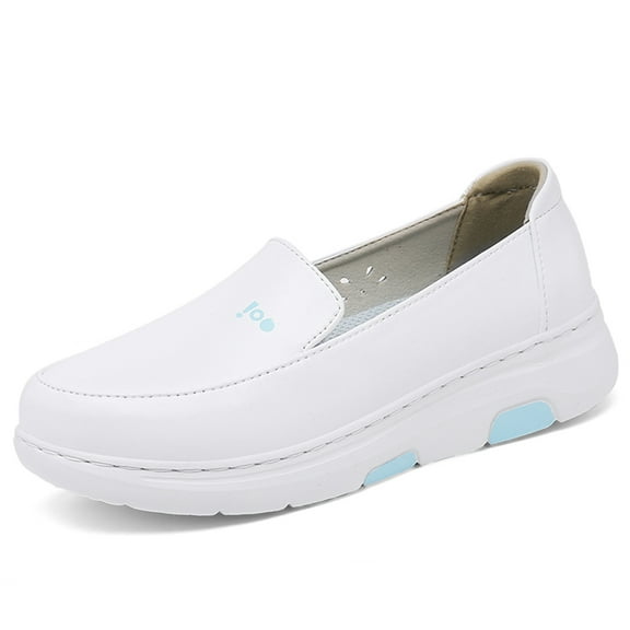 YOURDIARY Women's Nurse Shoes Argo Slip Resistant Medical Work Shoes White