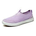 thumbnail image 1 of YOURDIARY Women's Slip-On Sneakers Wide Width Comfort Walking Shoes Casual Flats Pink, 1 of 5
