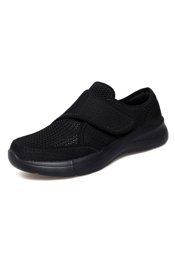 Women's Slip-On Sneakers Wide Width Comfort Walking Shoes Casual Flats