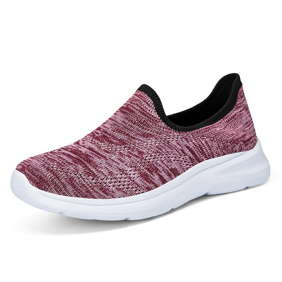 YOURDIARY Women's Sneakers Lightweight Walking Shoes Breathable Slip-on Flats