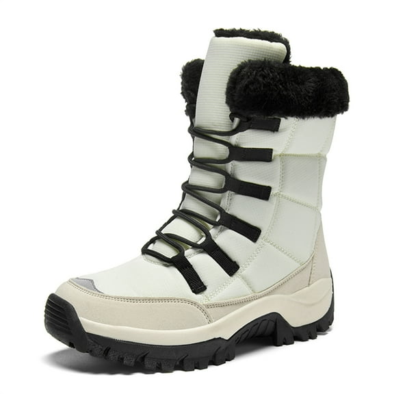 YOURDIARY Women's Snow Boots Comfortable Waterproof Anti-Slip Warm Winter Boots Lace-Up