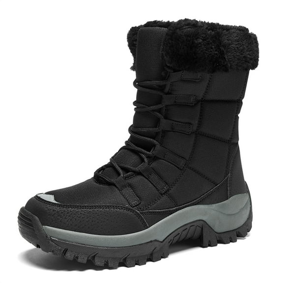 YOURDIARY Women's Snow Boots Comfortable Waterproof Anti-Slip Warm Winter Boots Lace-Up