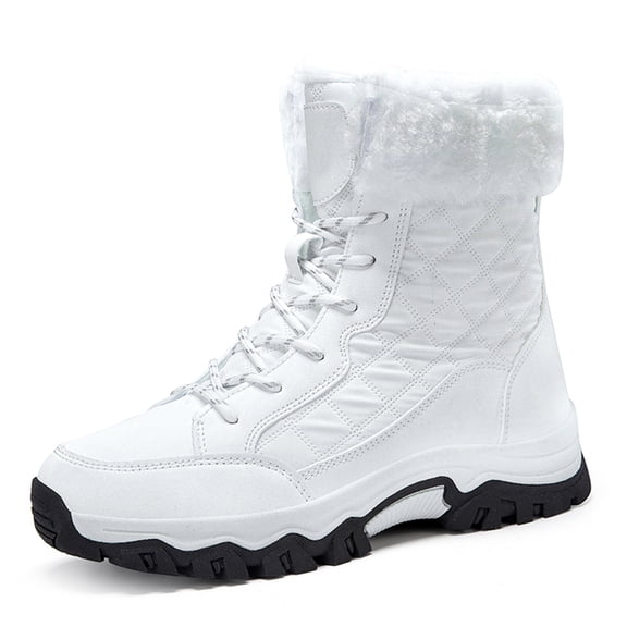 YOURDIARY Women's Snow Boots Winter Outdoor Waterproof Anti-Slip Comfortable Warm Ankle-High Booties Fur Lined