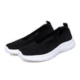 thumbnail image 1 of YOURDIARY Women's Slip On Walking Shoes Breathable Knit Low Vamp Comfortable Non Slip Casual Sneakers, 1 of 8