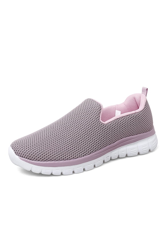 Women's Walking Shoes Running Shoes Slip on Dance Fitness Sneaker with Support Flats 8.5