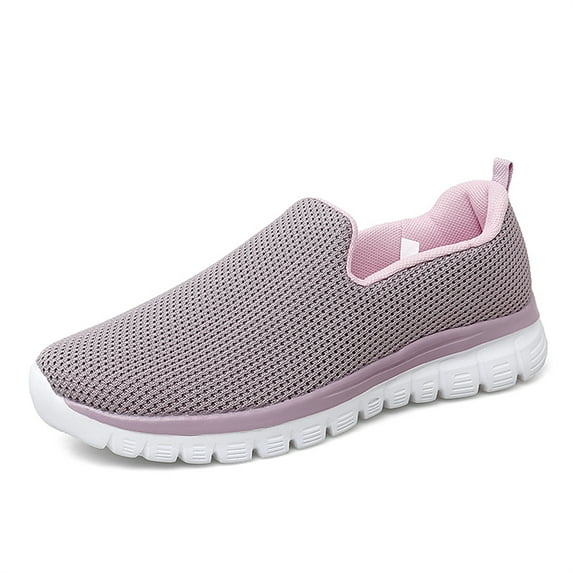 YOURDIARY Women's Walking Shoes Running Shoes Slip-On Fitness Sneakers Flats, Size 8.5
