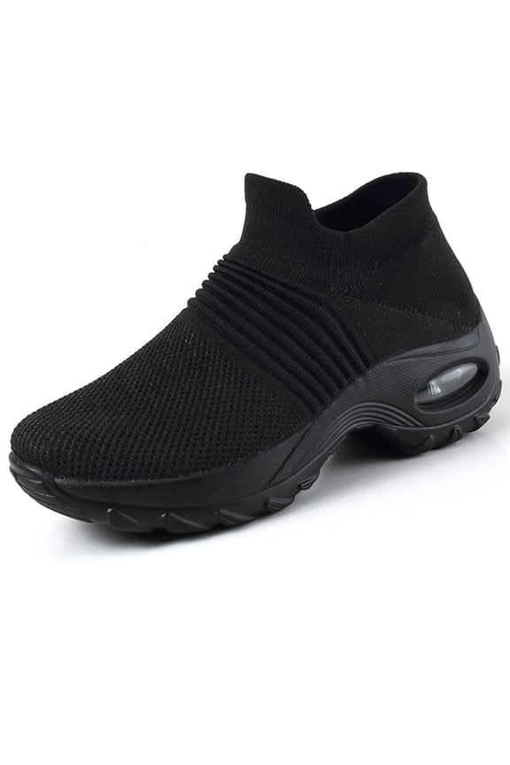 Women's Walking Shoes Sock Sneakers Slip On Loafer Mesh Air Cushion Easy Shoes Moccasins Casual Comfortable Work Nurse Shoes