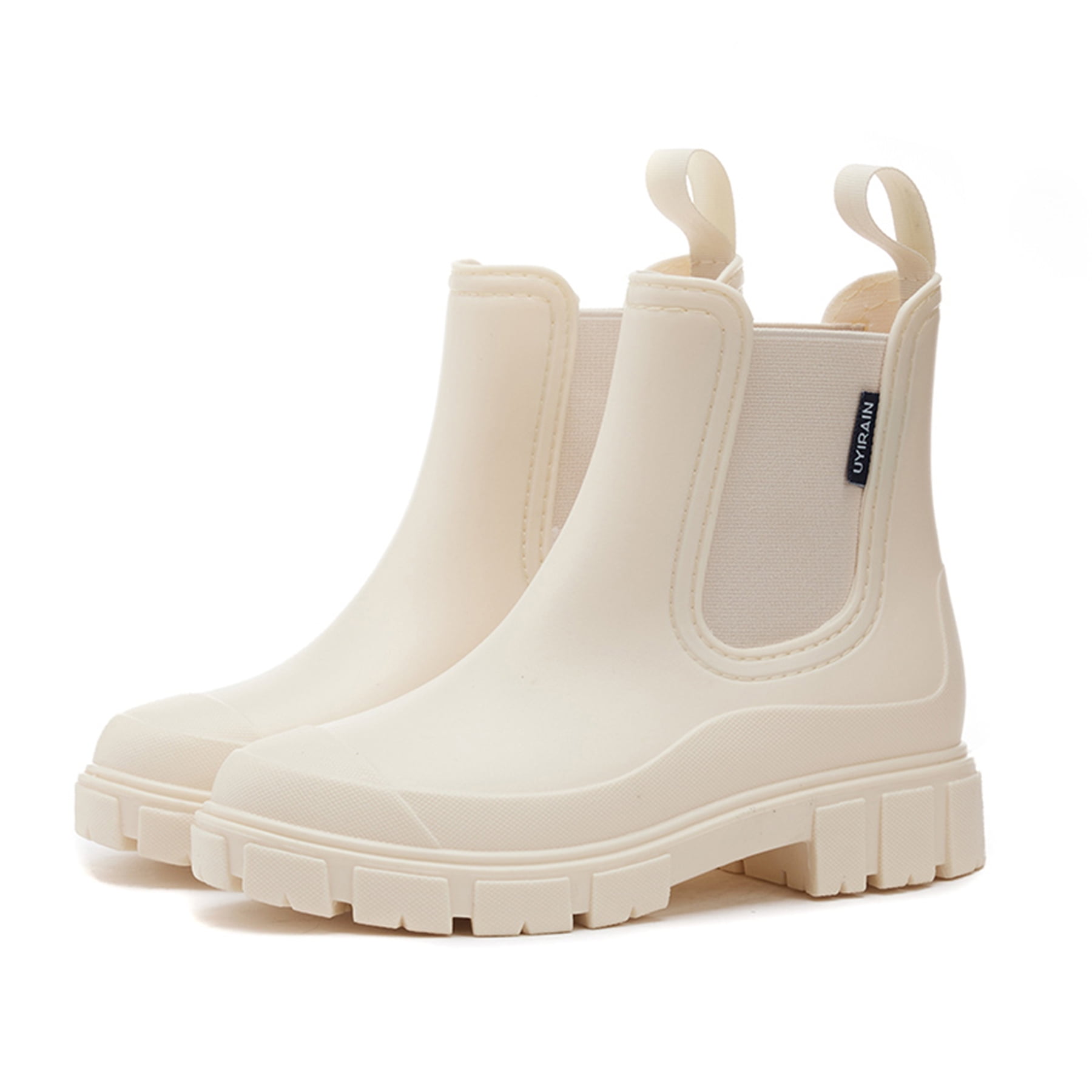 YOURDIARY Women’s Waterproof Chelsea Boots Slip-On Rain Ankle Boots