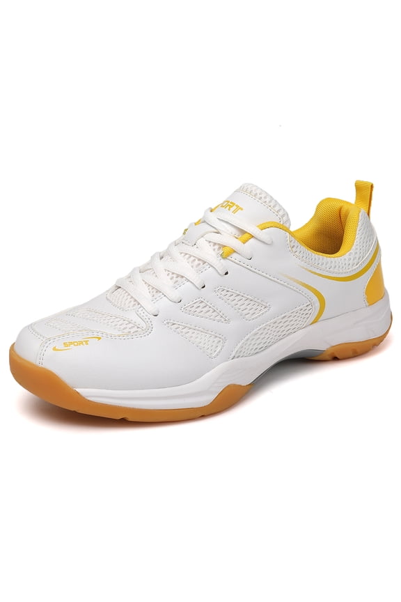 Womens Mens Badminton Shoes Non-Slip Shock-Absorbing Athletic Shoes Suitable for Badminton, Tennis & Volleyball