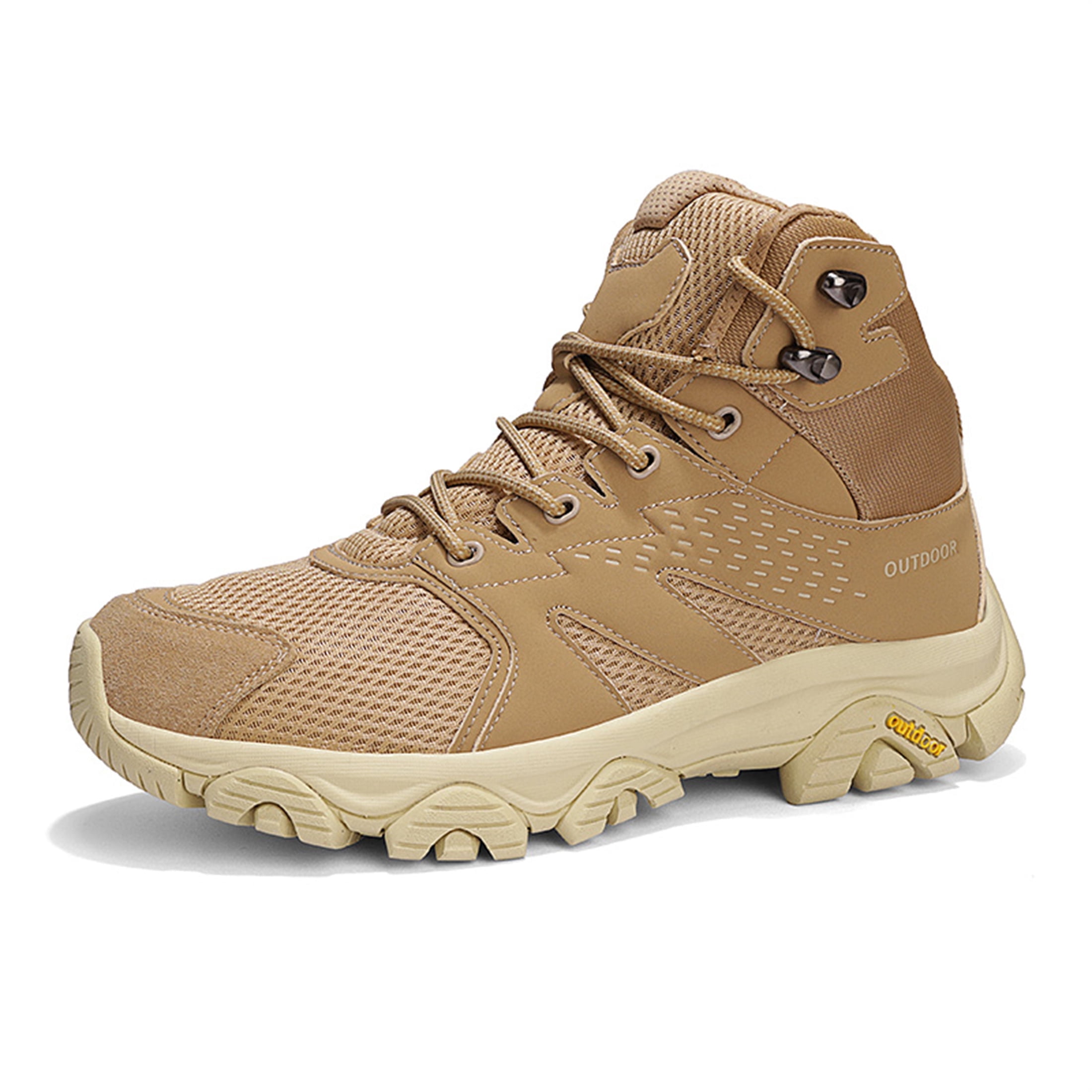 YOURDIARY Womens Mens High-Top Hiking Shoes Outdoor Breathable Anti-Slip Athletic Shoes Trekking Sneakers