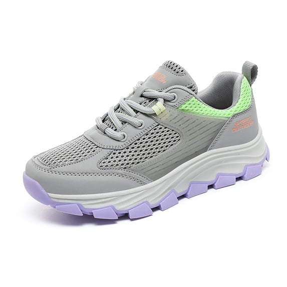 YOURDIARY Womens Mens Hiking Shoes Comfortable Lightweight Breathable Anti-Slip Outdoor Walking Shoes Sneakers