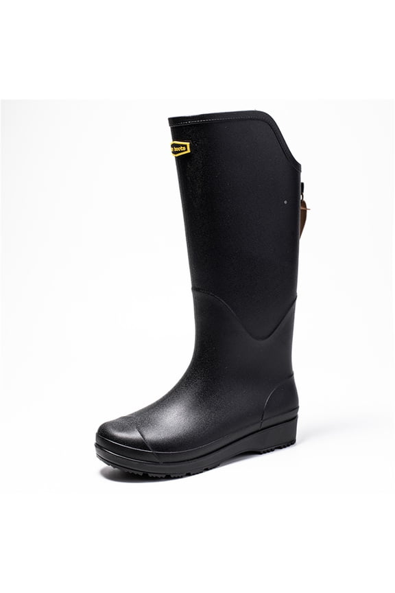 Womens Mens Rain Boots Waterproof Non-Slip Knee-High Boots for Outdoor Walking, Wading through Water, Fishing