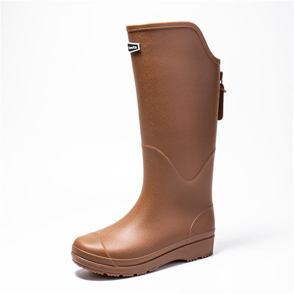 YOURDIARY Womens Mens Rain Boots Waterproof Non-Slip Knee-High Boots for Outdoor Walking, Wading through Water, Fishing