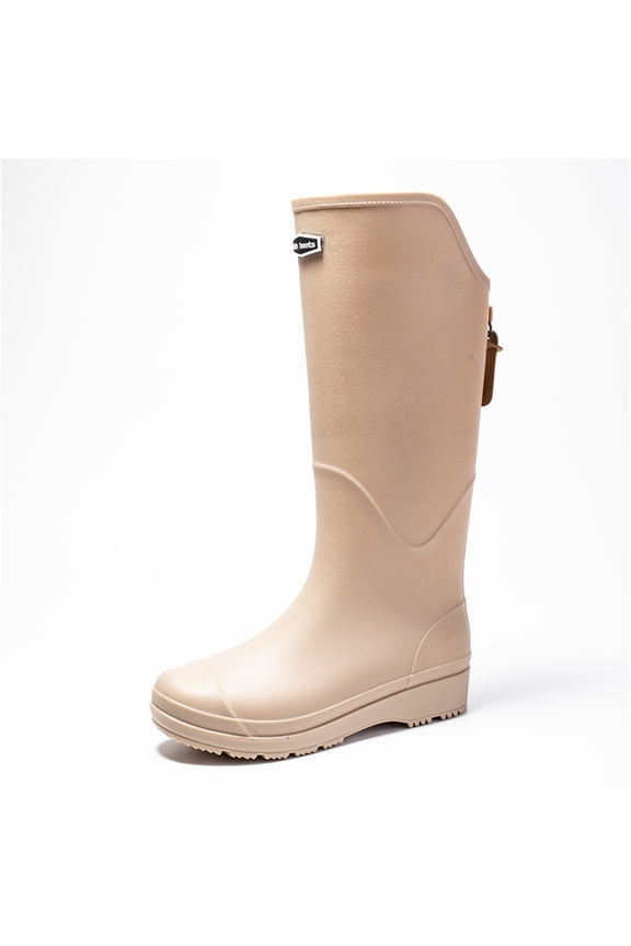 Womens Mens Rain Boots Waterproof Non-Slip Knee-High Boots for Outdoor Walking, Wading through Water, Fishing