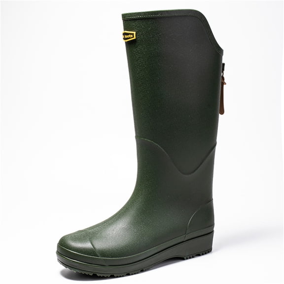 YOURDIARY Womens Mens Rain Boots Waterproof Non-Slip Knee-High Boots for Outdoor Walking, Wading through Water, Fishing