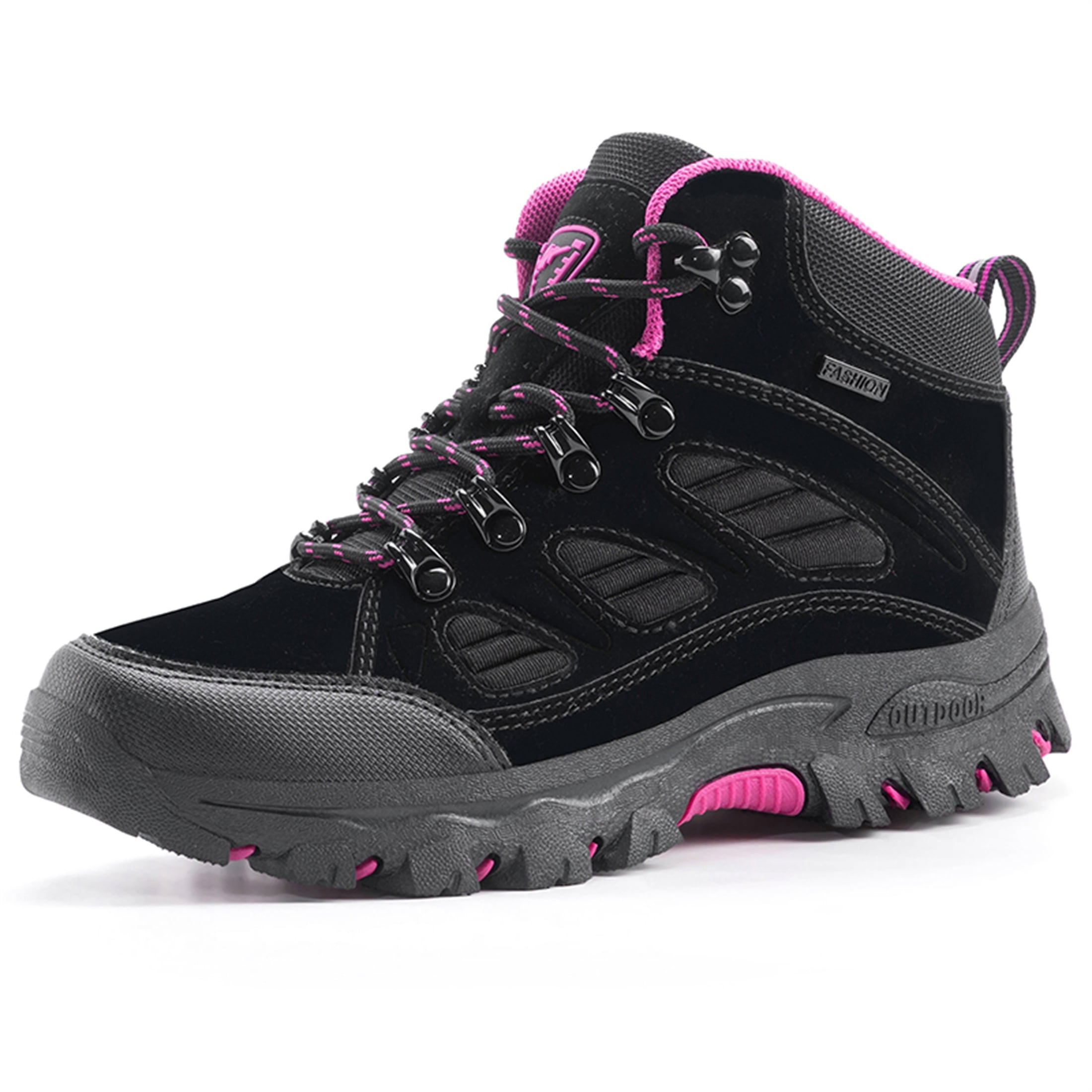 YOURDIARY Womens Mens Waterproof Anti-Slip Hiking Boots Outdoor Trekking Camping Trail Hiking Shoes