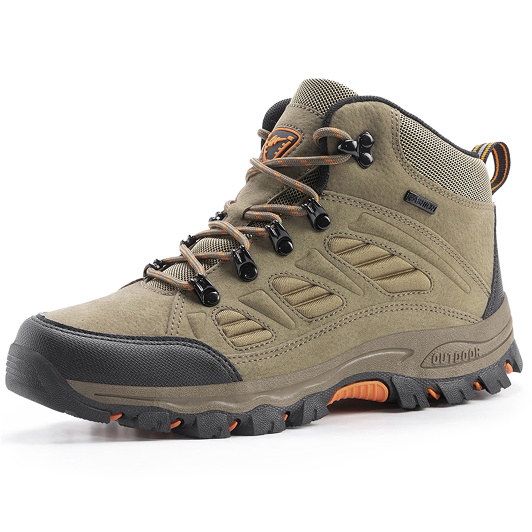 YOURDIARY Womens Mens Waterproof Anti-Slip Hiking Boots Outdoor Trekking Camping Trail Hiking Shoes
