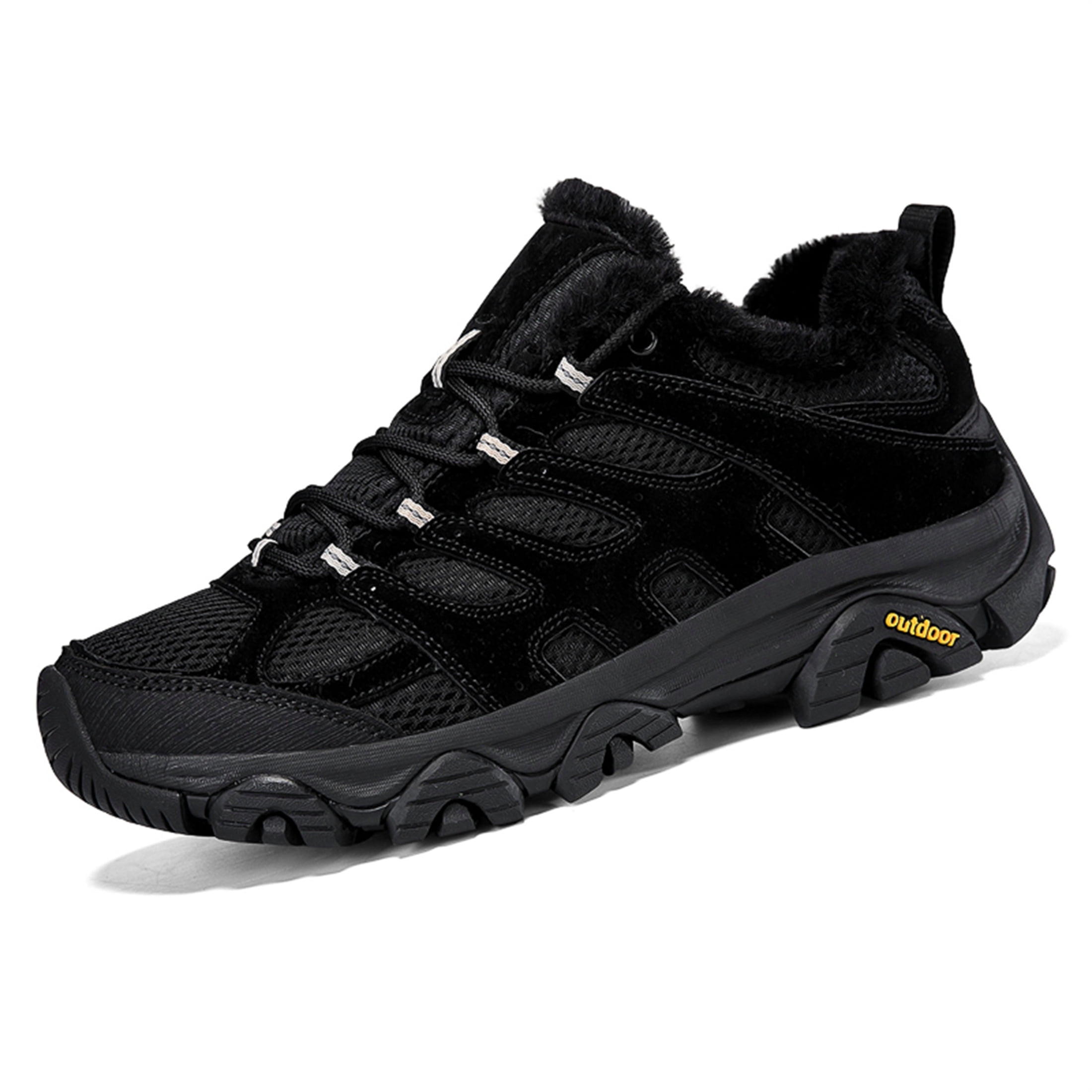 YOURDIARY Womens Mens Winter Hiking Shoes Comfortable Warm Walking Shoes