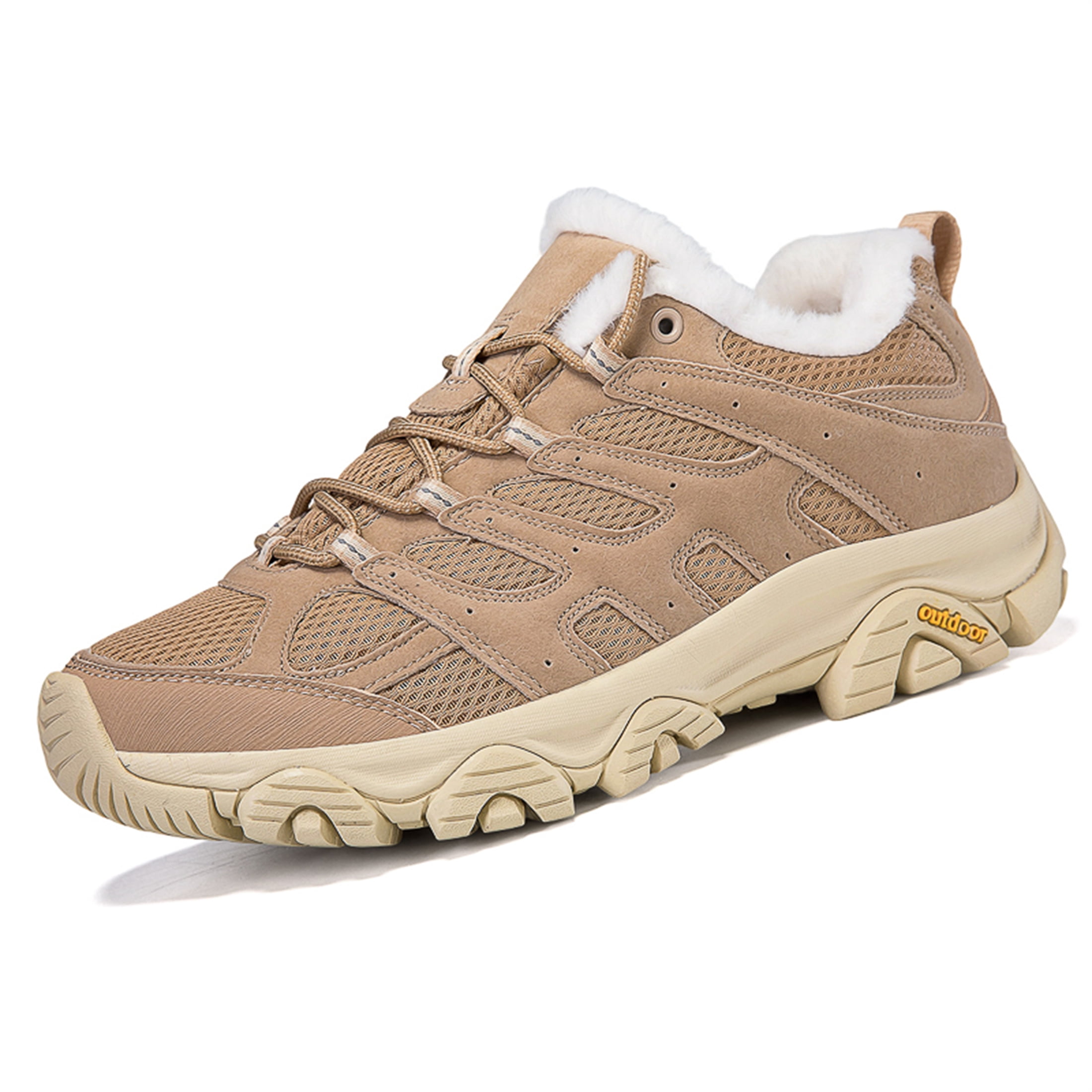 YOURDIARY Womens Mens Winter Hiking Shoes Comfortable Warm Walking Shoes