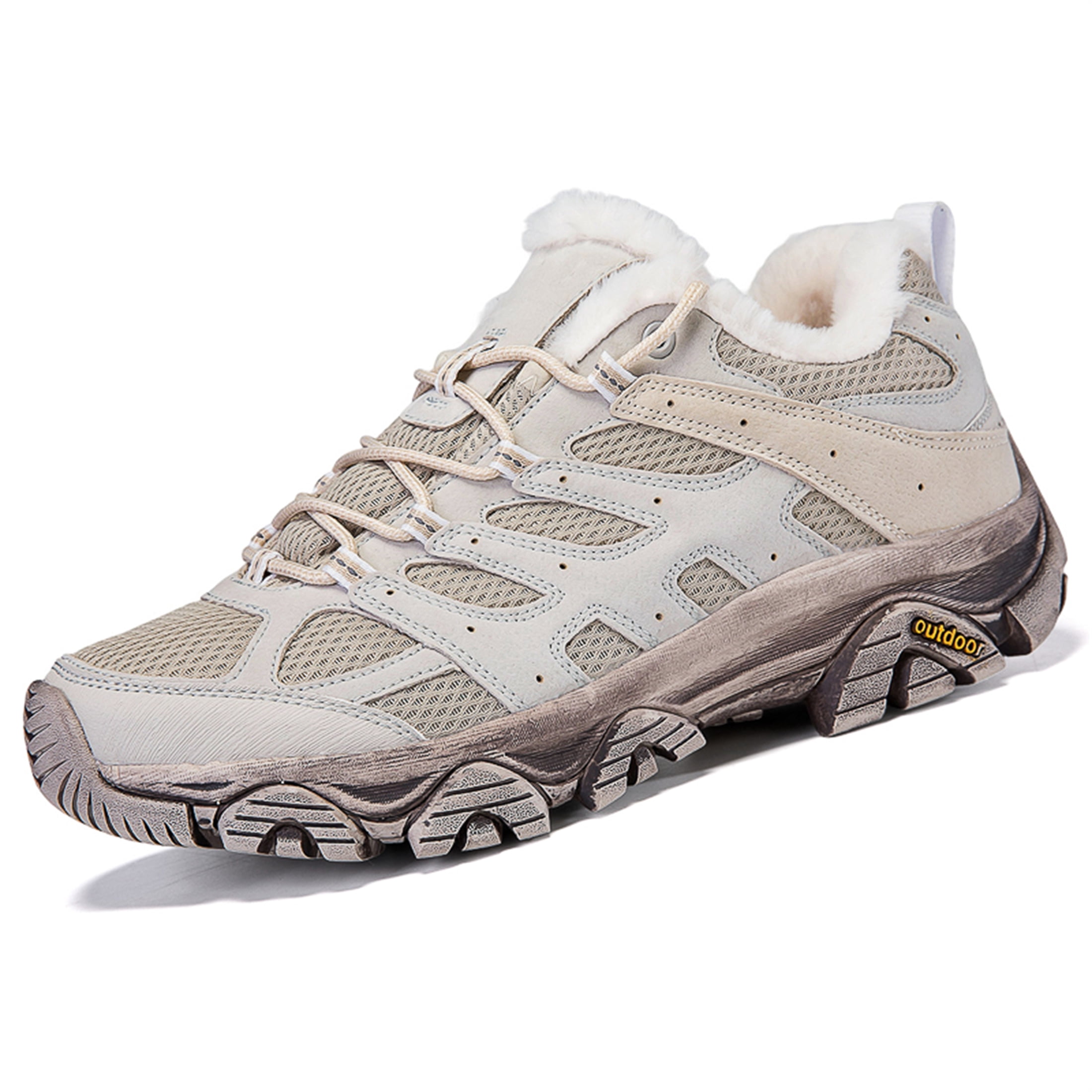 YOURDIARY Womens Mens Winter Hiking Shoes Comfortable Warm Walking Shoes