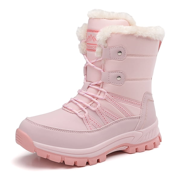 YOURDIARY Womens Snow Boots Waterproof Anti-Slip Warm Winter Boots Outdoor Casual Mid-Calf Boots