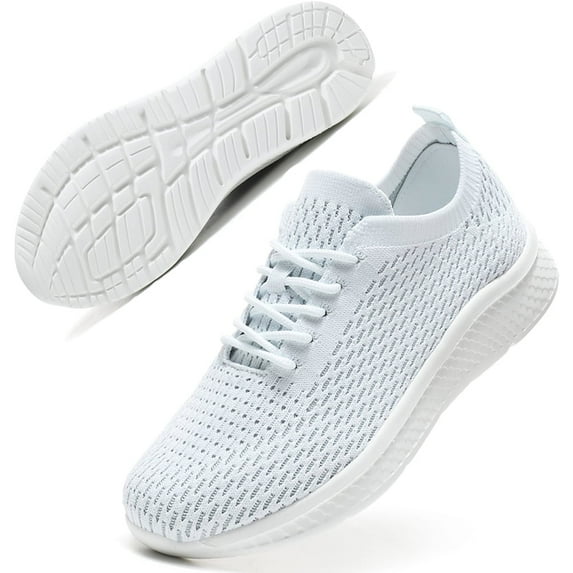YOURDIARY Womens Walking Shoes Sneakers - Slip On Memory Foam Lightweight Workout Tennis Running Shoes