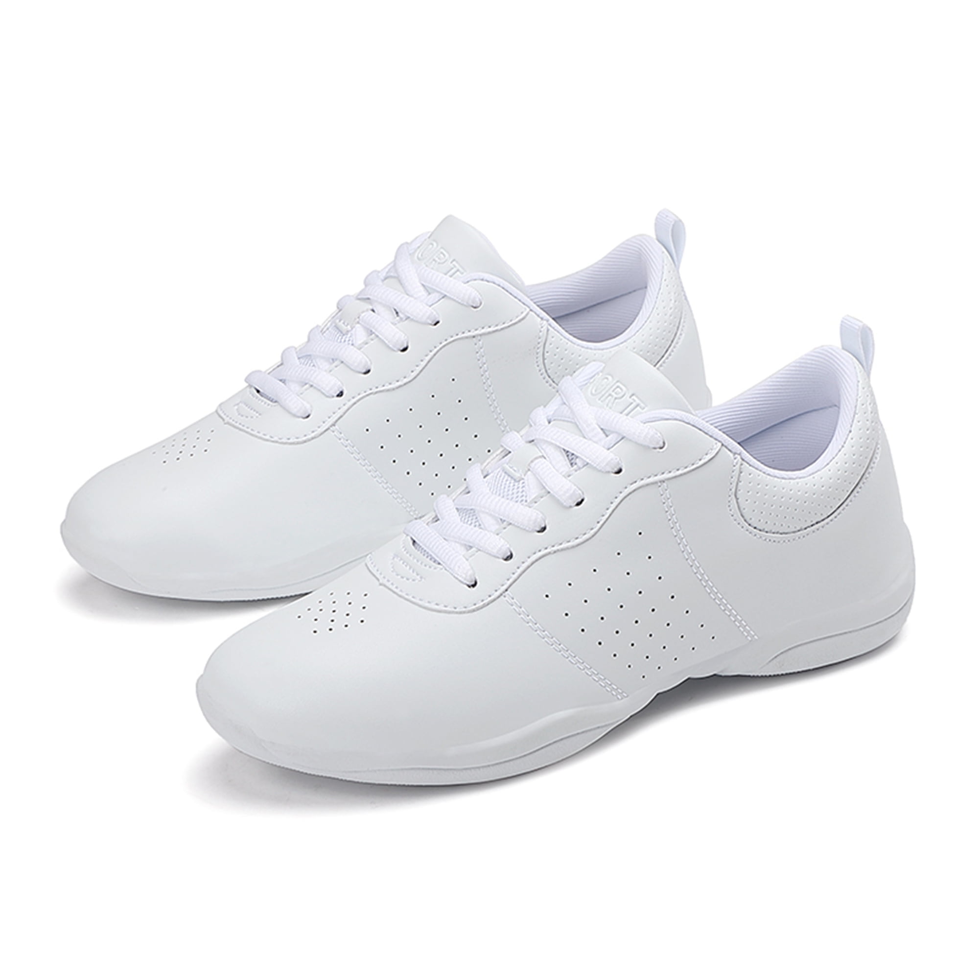 YOURDIARY Youth Girls Cheer Shoes White Cheerleading Dance Shoes ...