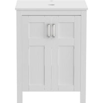 YOURLITE Bathroom Vanity, 24" Modern White Bathroom Cabinet