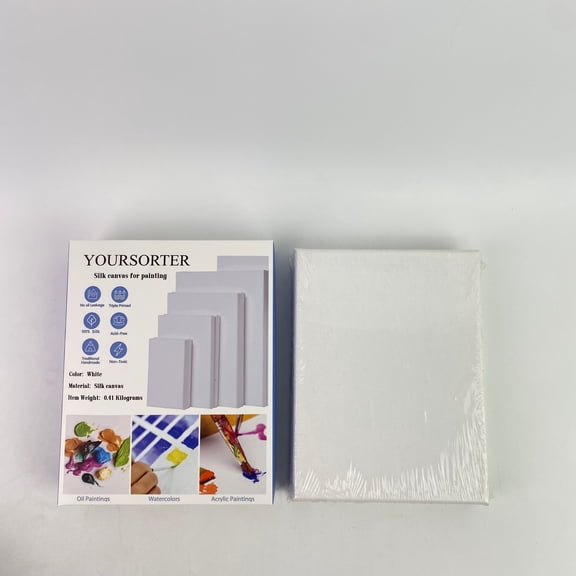YOURSORTER Silk canvas for painting,Charmeuse Satin Fabric Silky & Shiny Cloth Fabric, Smooth Bridal Satin Fabric for Ideal for printing, drawing, oil, acrylic or water-based painting