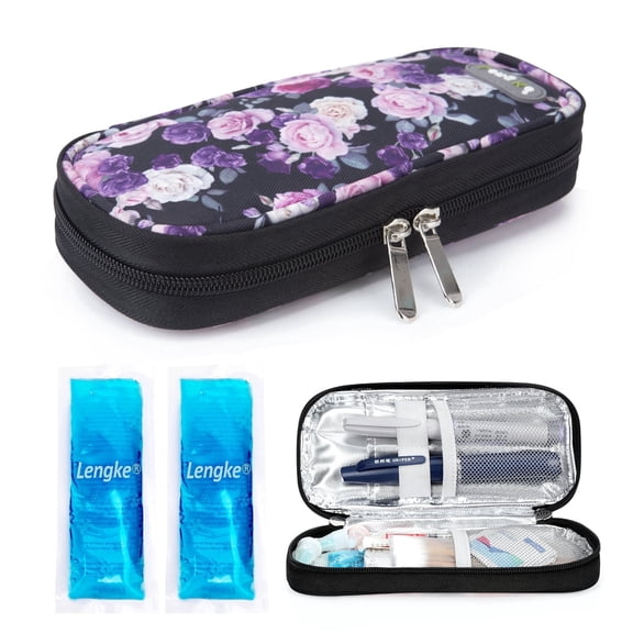 YOUSHARES Insulin Cooler Travel Case, Diabetic Travel Case TSA Approved with 2 Ice Packs for GLP-1, for Insulin Pens and Insulin Vials for Daily & Travel
