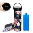 thumbnail image 1 of YOUSHARES Insulin Cooler Travel Case with Temperature Display - 48H Cooling Medical Cooler Bag, TSA Approved Diabetic Medication Storage for Insulin Pens, Portable Fridge for 1-7 EpiPens(Flower), 1 of 9