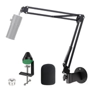 YOUSHARES Razer Seiren X Wall Mount Boom Arm - Wall Mount Microphone Holder for Razer Seiren X Mic, Vertical Surface Mount and Freely Swiveling Metal Wall Mount Clip Suitable for Saves the Desk Space