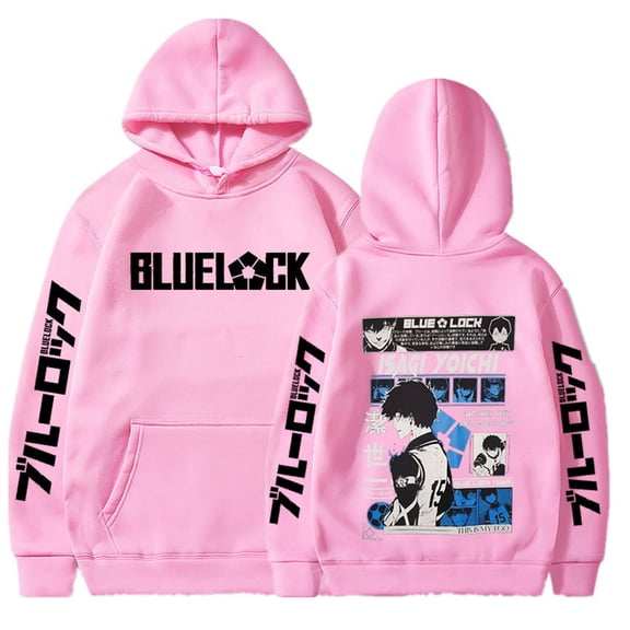 YOUSHENGER Anime Hooded Tops Fashion BLUE Hoodie Men Women Sweatshirts Casual LOCK Hoodies Fall Pullovers