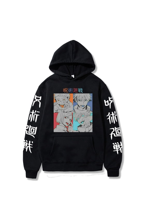 YOUSHENGER Anime Hoodie Satoru Pullover Hoodies Gojo Sweatshirts Men Women Spring Fall Long Sleeve Outtwear