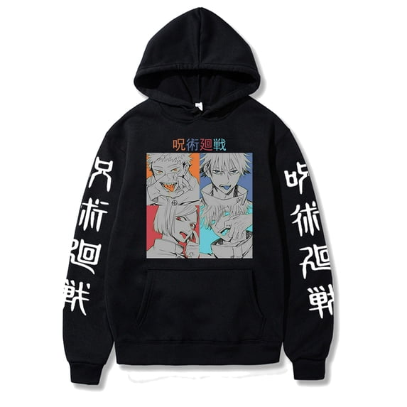 YOUSHENGER Anime Hoodie Satoru Pullover Hoodies Gojo Sweatshirts Men Women Spring Fall Long Sleeve Outtwear