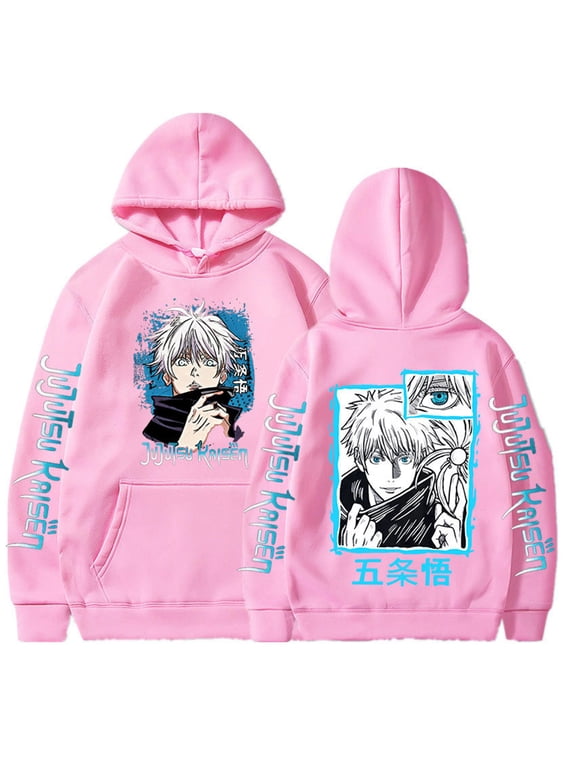 Anime Satoru Hoodie Men Women Oversized Fall/Winter Fleece Pullover Fashion Gojo Sweatshirts