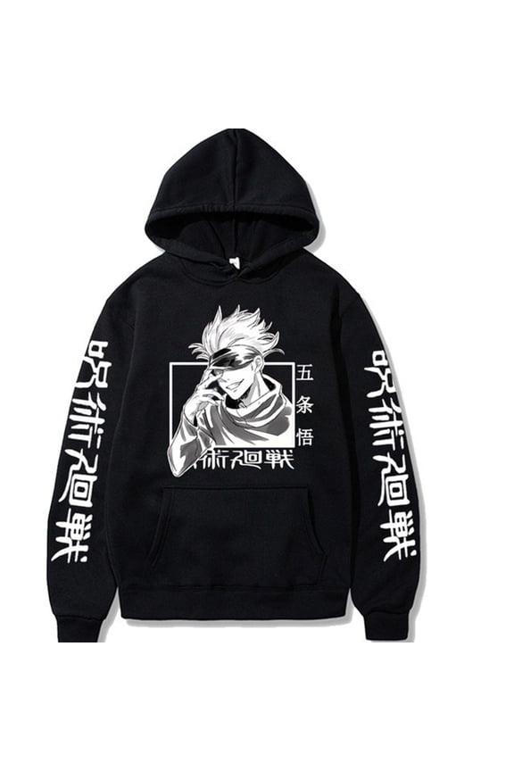 Anime Satoru Hoodie Sweatshirts For Men Women Hooded Tops Fashion Gojo Casual Pullover Hoodies