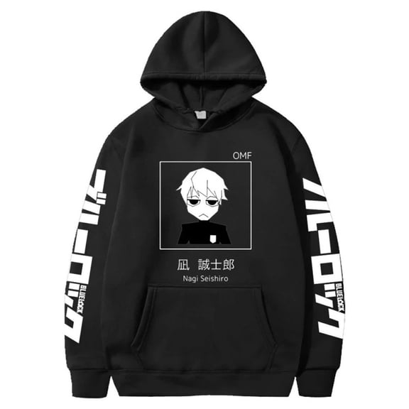 YOUSHENGER BLUE Anime Hoodie Fashion LOCK Hoodies For Men Women Harajuku Hooded Pullover Sweatshirts