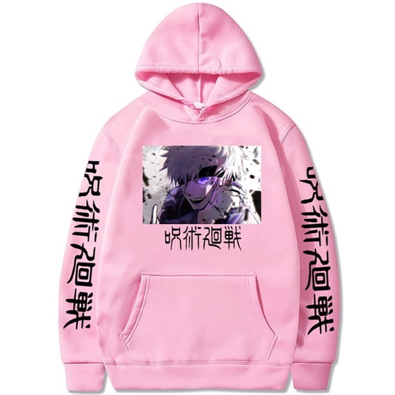 YOUSHENGER Cartoon Hoodie Satoru Pullover Hooded Tops Gojo Harajuku Sweatshirts Men Women Anime Streetwear