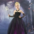 thumbnail image 1 of YOUSNH Girl Shaggy Dress Children Dress up Sea Witch Halloween Dresses for Girls Purple 7-8 Years, 1 of 9