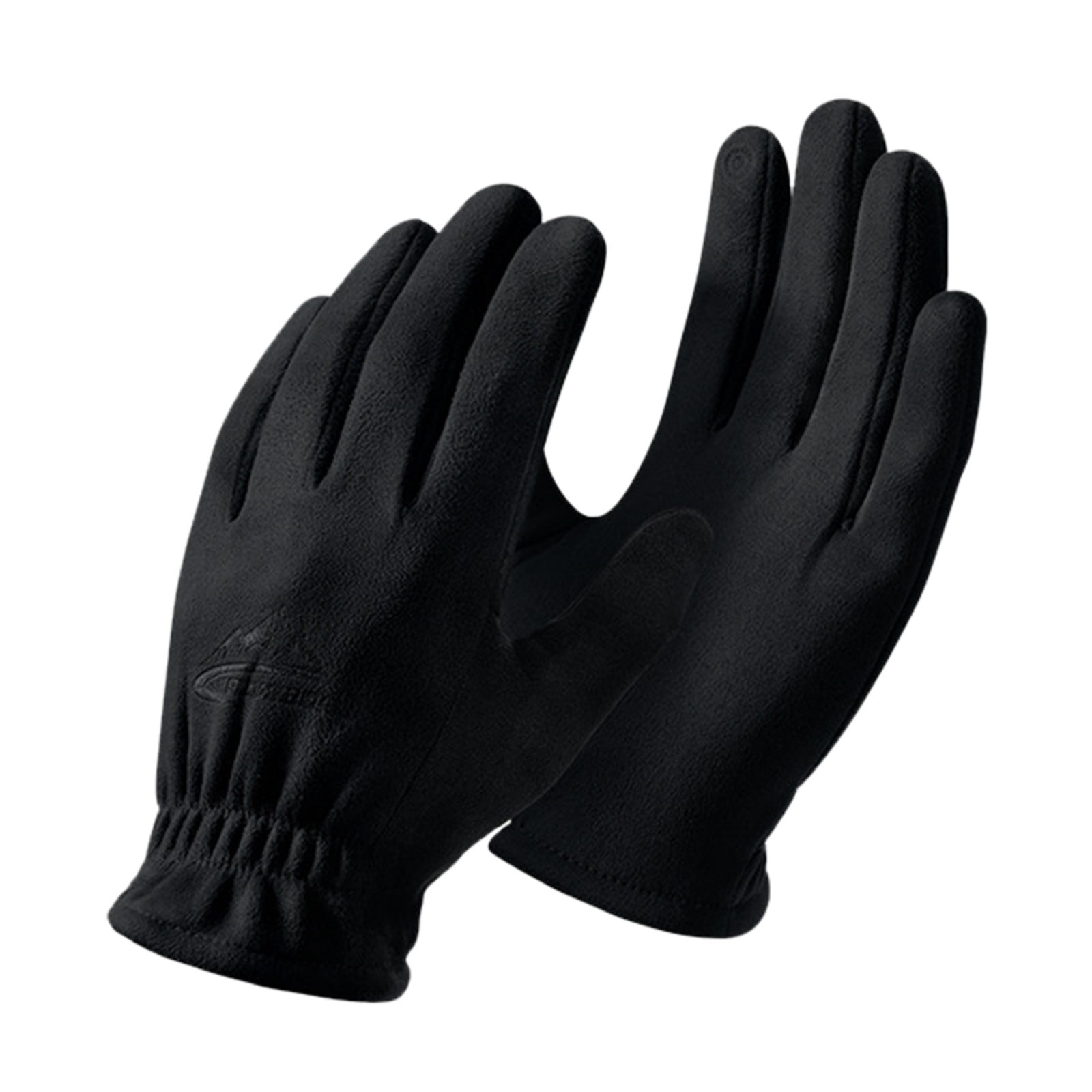 YOUSNH Men's Winter Outdoor Riding Suede Gloves Windproof Thickened
