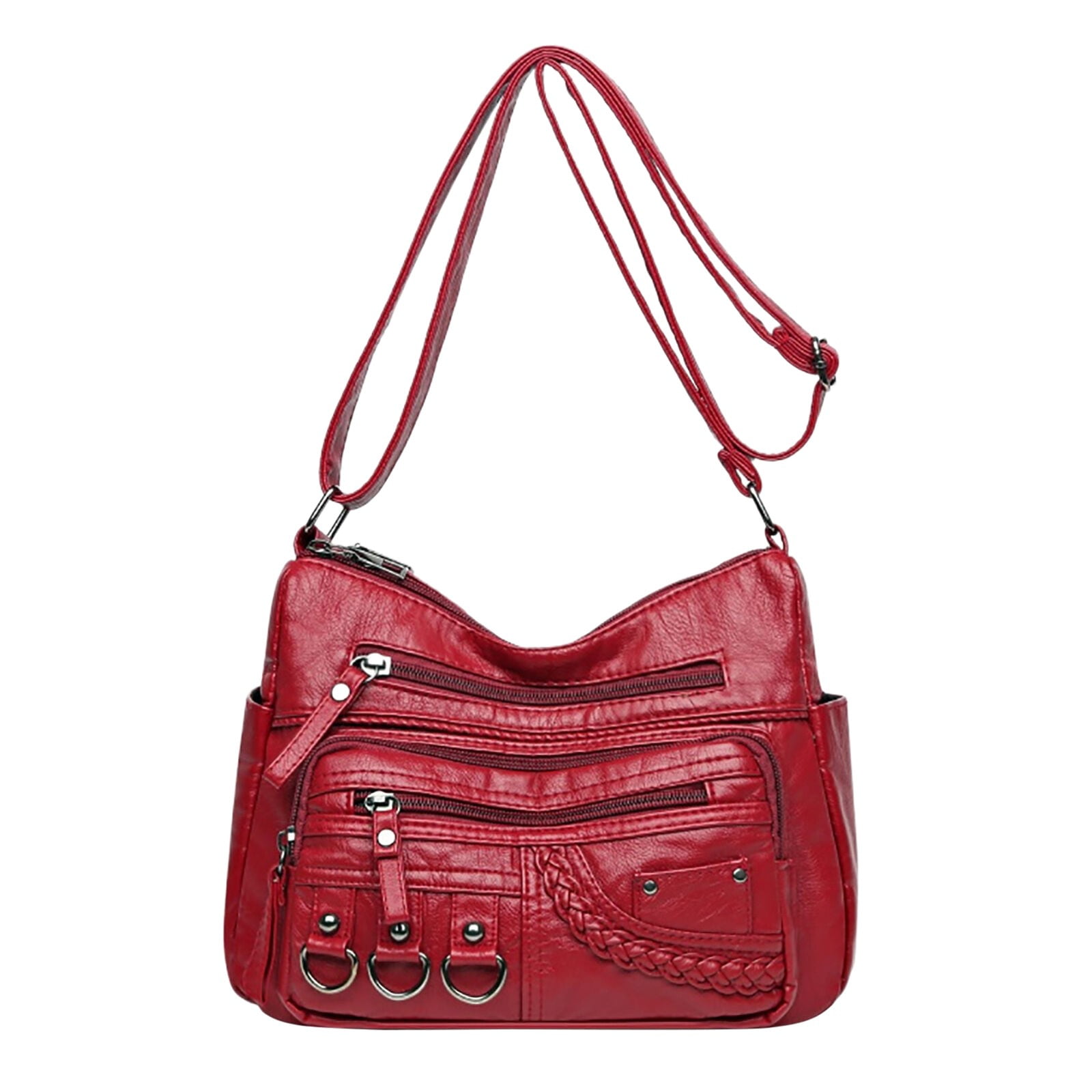 バッグ archive leather handbag grunge dark red Vintage Fossil Red Leather Distressed Shoulder Handbag Purse