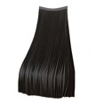 thumbnail image 1 of YOUSNH Solid Color Satin Pleated Skirt Plus Size Versatile Skirt Womens Skirts Black XXXXL, 1 of 3