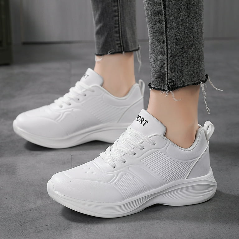 Pure white sports shoes best sale