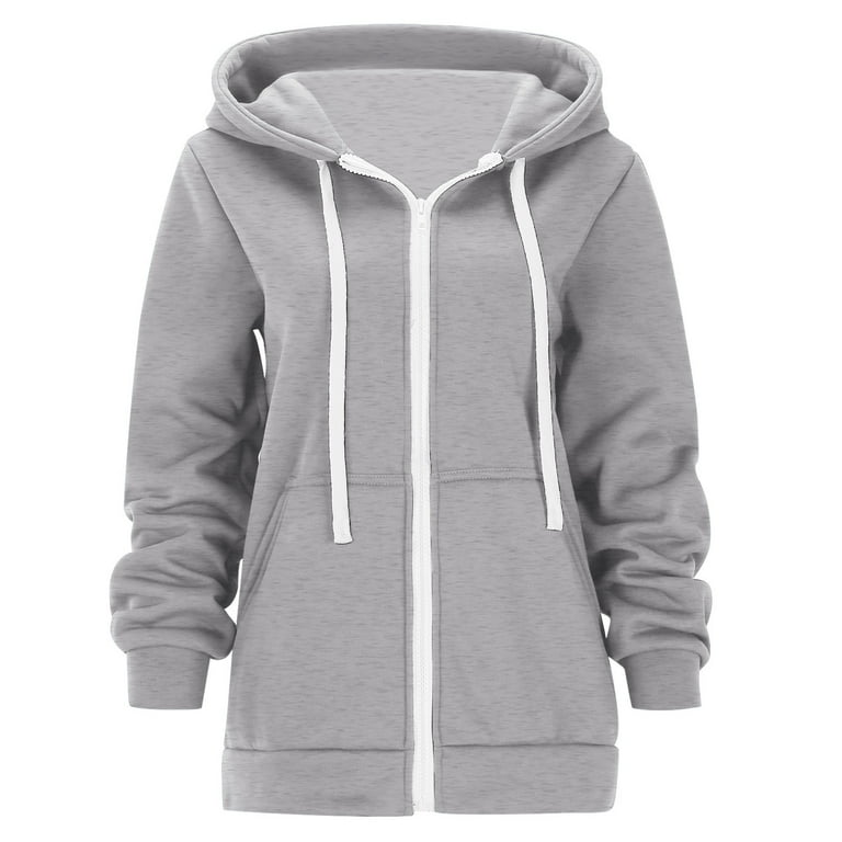Solid Color Casual Hooded Zipper Jacket Solid Color Casual Hooded Zipper Jacket