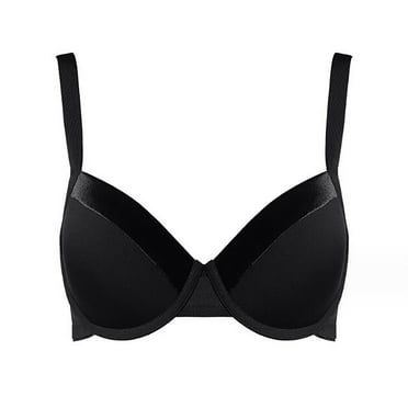 YOUSNH Women's Comfortable and Breathable Underwire Push up Bra with Steel Frame Bras for Women Black XL