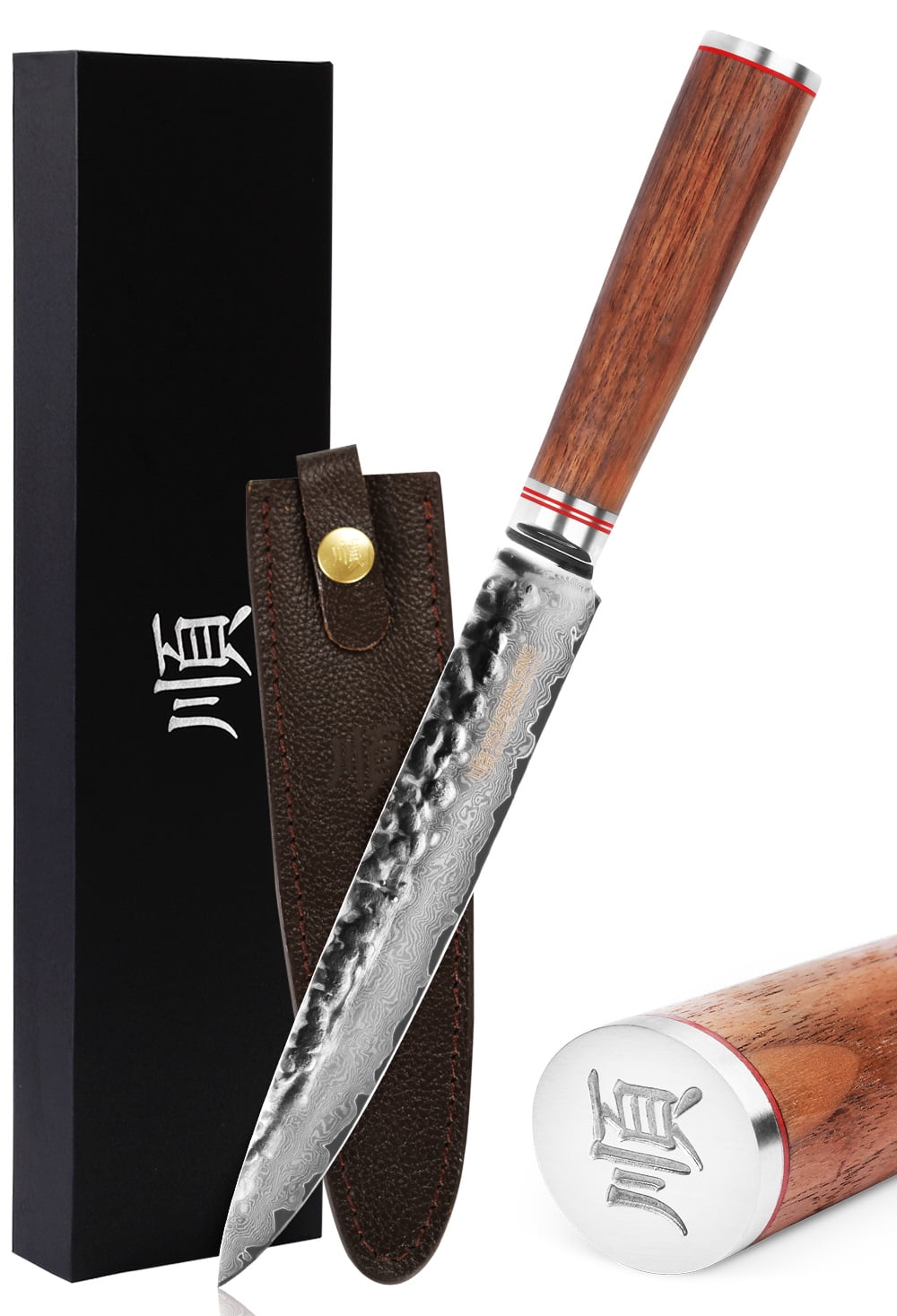 YOUSUNLONG Damascus Steel 8-Inch Japanese Sashimi & Sushi Carving Knife