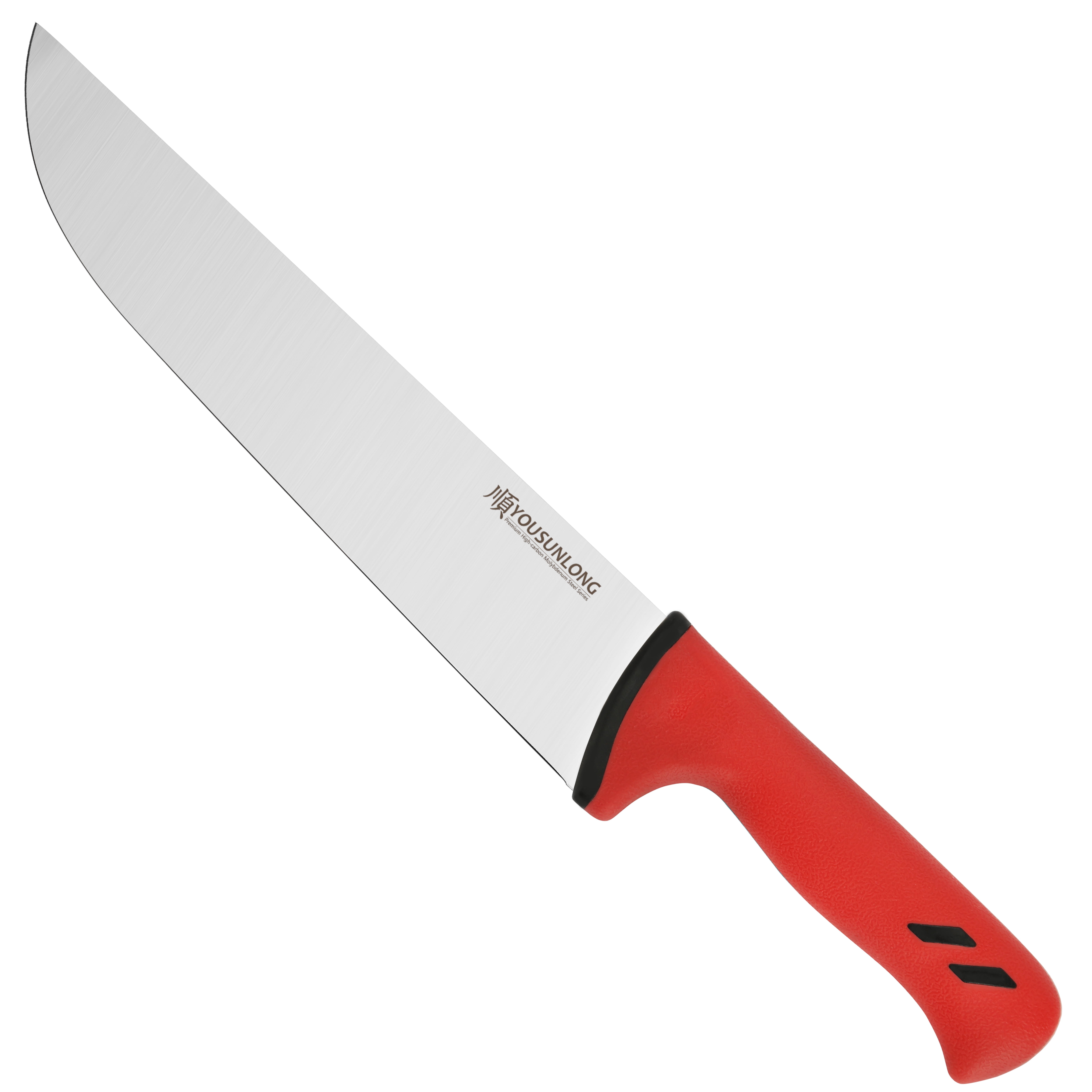 YOUSUNLONG 8-inch Flexible Butcher Knife - High-Carbon Molybdenum Steel Meat Processing Knife with Non-Slip Santoprene Handle