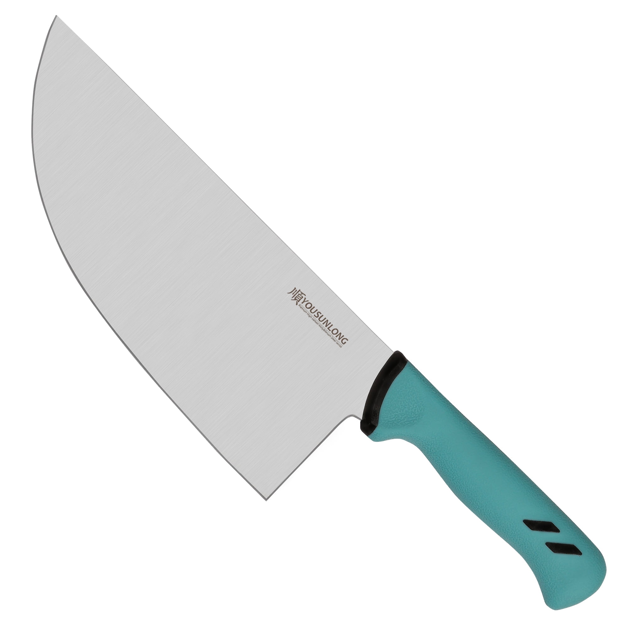 YOUSUNLONG 9 Inch High Carbon Steel Butcher's Cleaver Knife for Meat Cutting