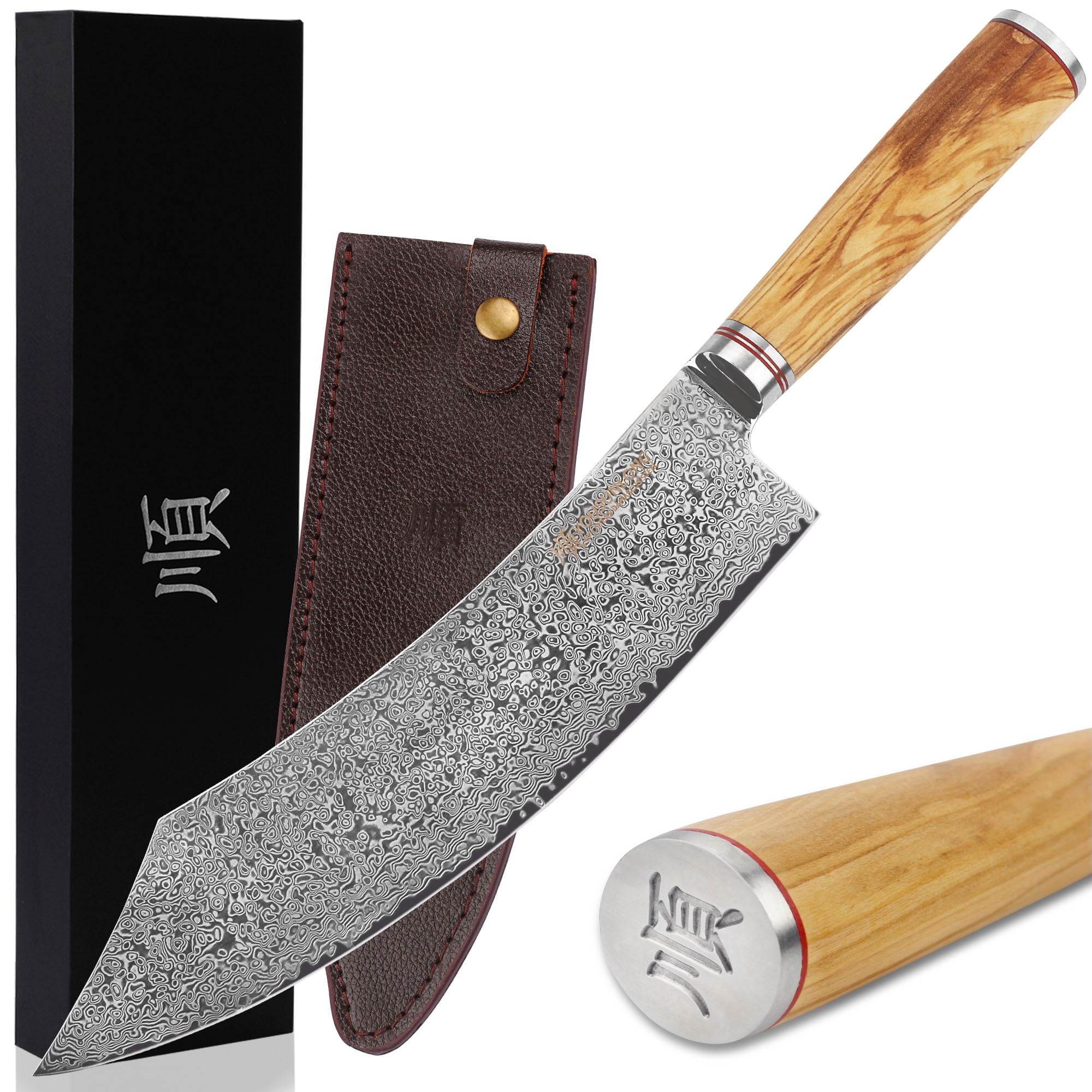 YOUSUNLONG Buther knife 10 Inch - Japanese Damascus Steel kitchen knives